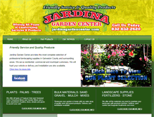 Tablet Screenshot of jardinagardencenter.com